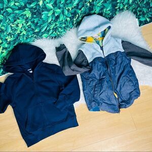 Bundle / lot 2 hoodies / jacket for fall winter boy size S 6/7